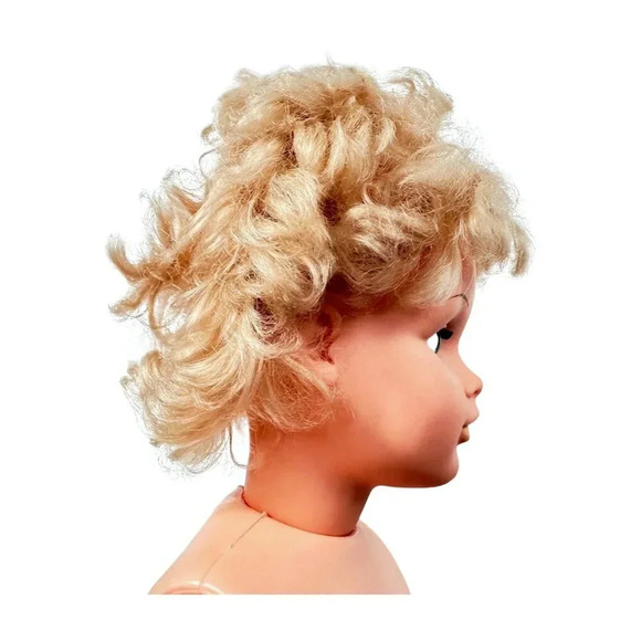 Reliable Walking Doll 30 inch Blonde Plastic Sleepy Eyes Vintage 1961 Canada - Picture 9 of 13